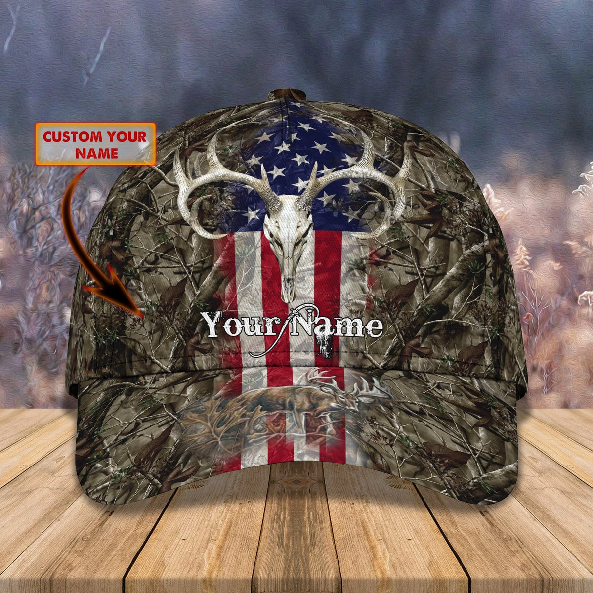 Deer Hunting 02 - Personalize Name Cap - TD97 HNT0192