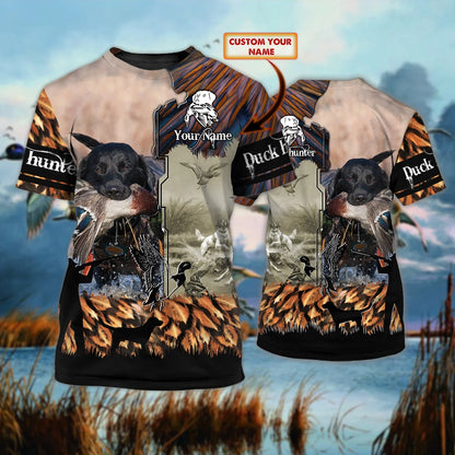 DUCK HUNTING - Personalized Name 3D Tshirt - MITRU HNT0263