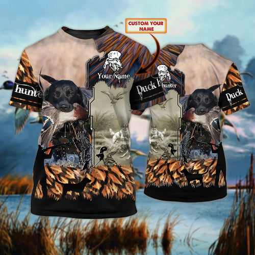 DUCK HUNTING - Personalized Name 3D Tshirt - MITRU HNT0263