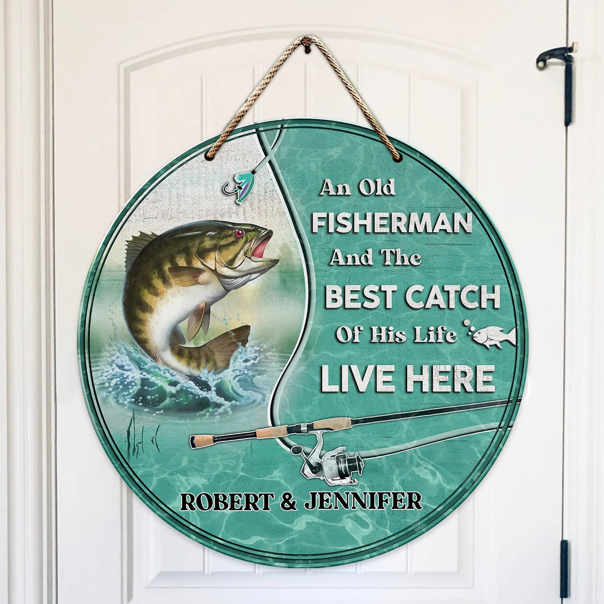 Fishing - Custom Wooden Sign - Tra96 ORN0113