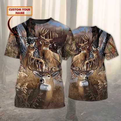 HUNTING 8668 - Personalized Name 3D T Shirt - NBTT HNT0224