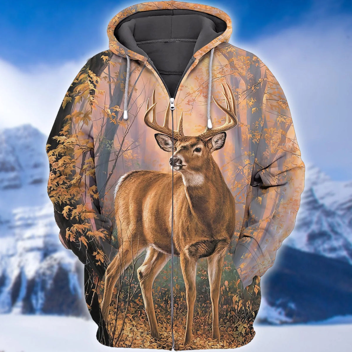 Canada Hunting - Design 3D Printed Zipper Hoodie HNT0114