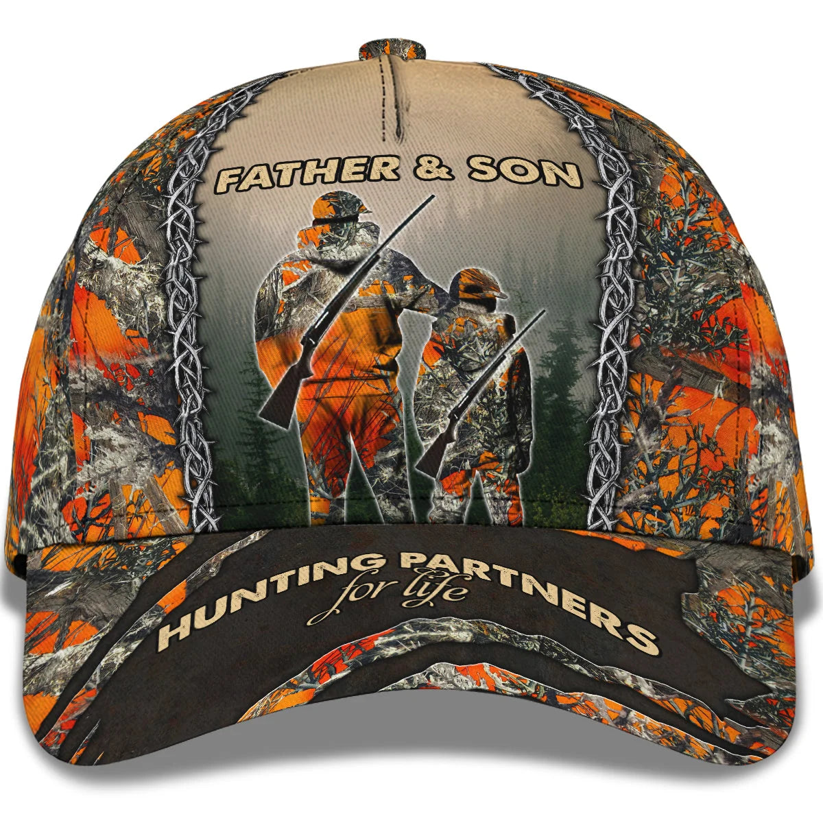 Father And Son Hunting Classic Cap - Hdmt ORN0107