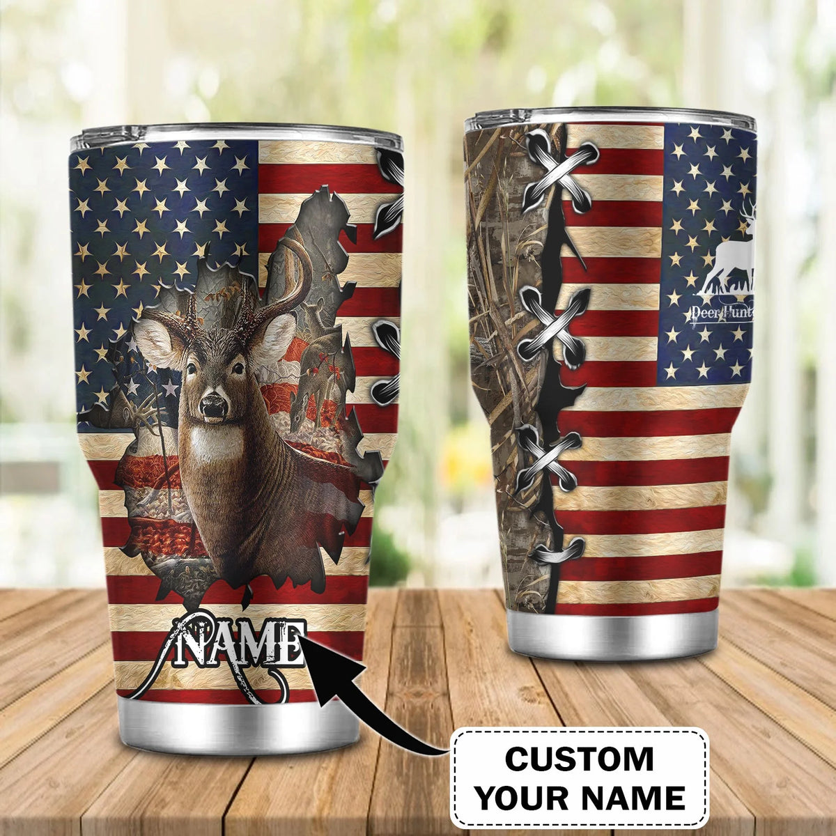 Deer Hunting 01 - Custom Tumbler - Loop - Ntp-233 HNT0233