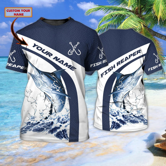 Fish Reaper - Personalized Name 3D Tshirt 82 - Bhn97 FISH0273