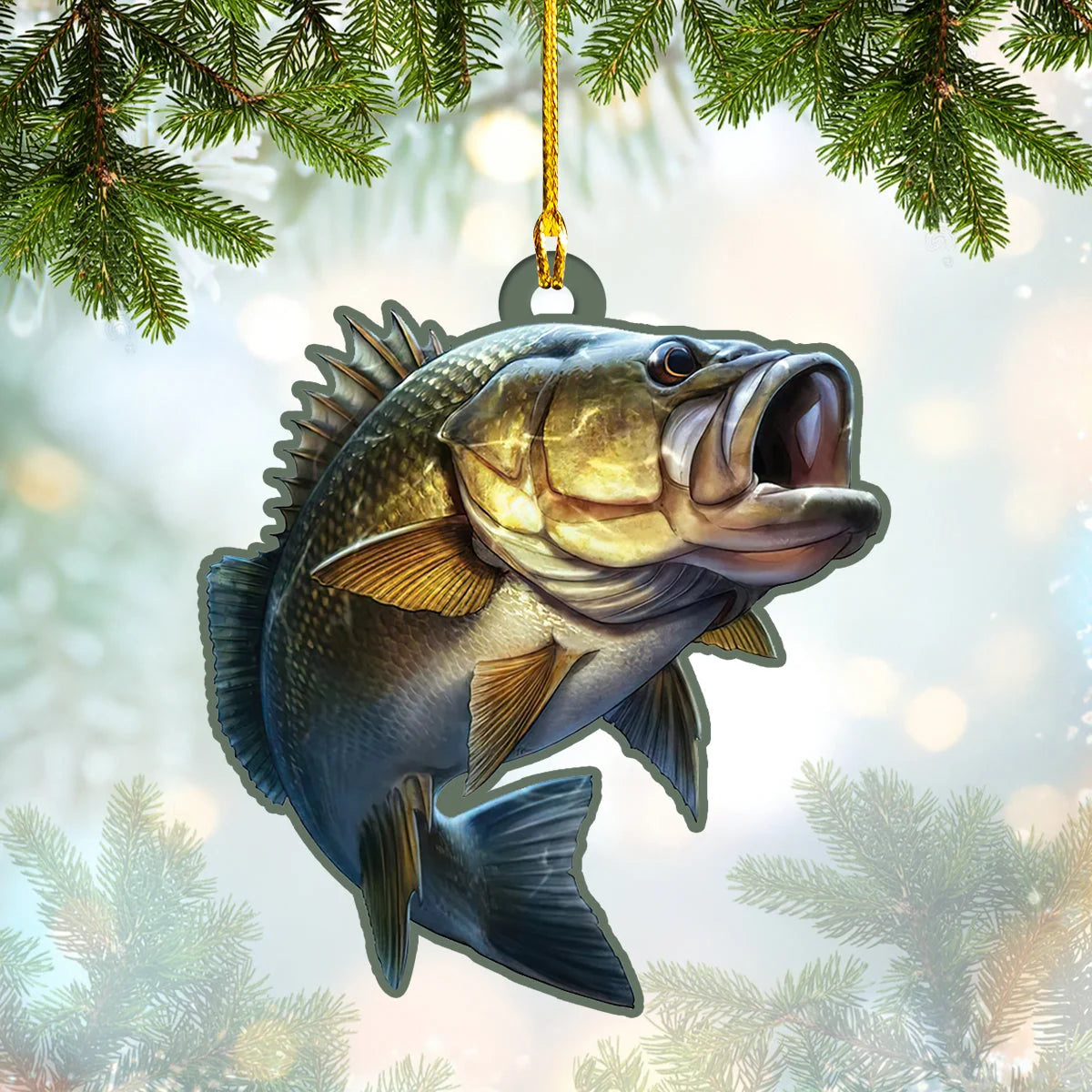 Bass Fish - Shaped Ornament 02 ORN0057