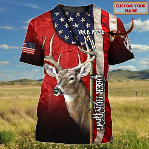 Deer Hunting - Personalized Name 3D Tshirt - TT99-183 HNT0204