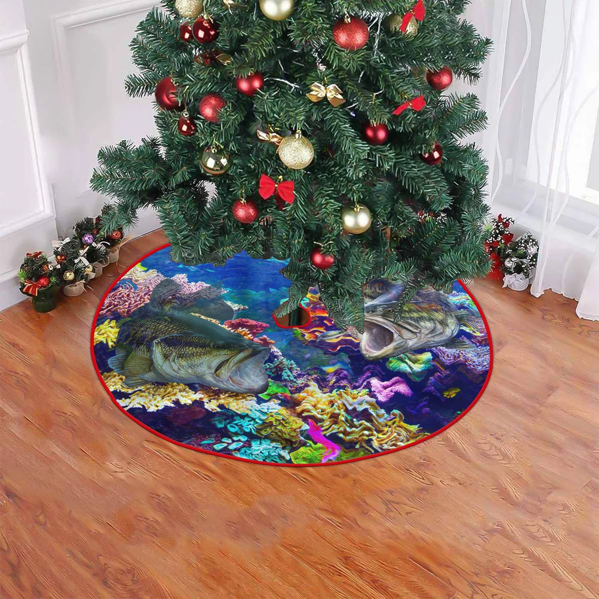 Christmas Tree Skirt - Bass Fishing - 15 ORN0100