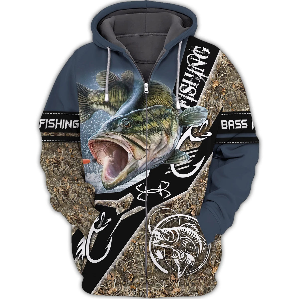 Bass Fishing 3D Shirts For Men and Women Hoodie Tshirt FISH0056