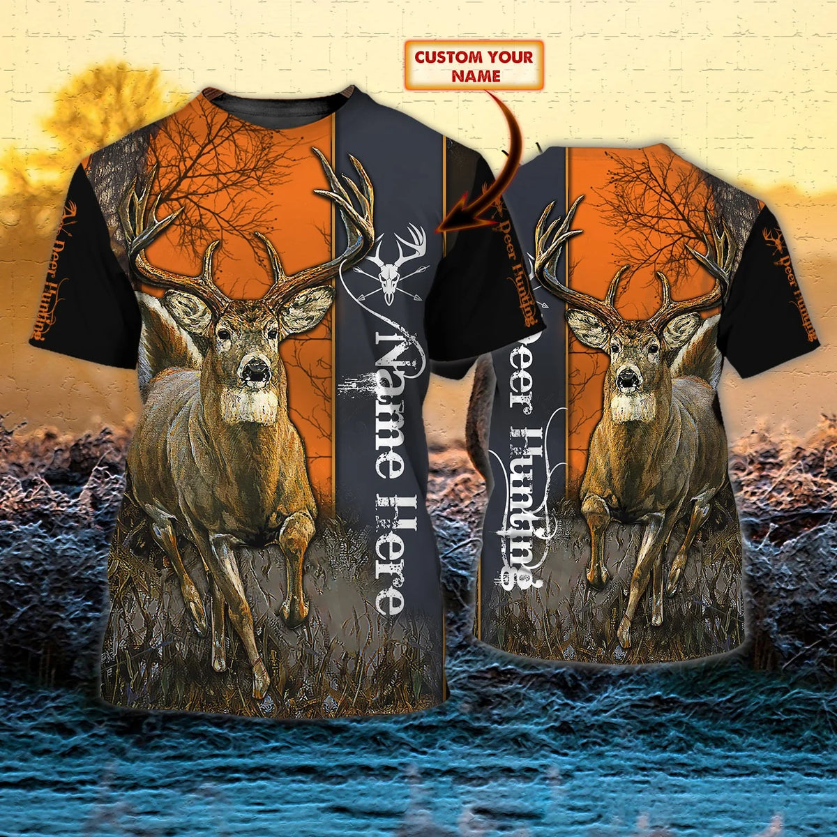 HUNTING1 - Personalized Name 3D T Shirt - BY97 HNT0235