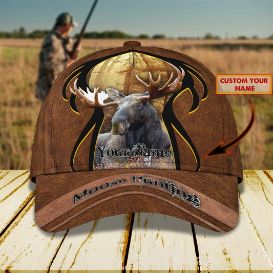 Moose Hunting - Personalized Name Cap HNT0290