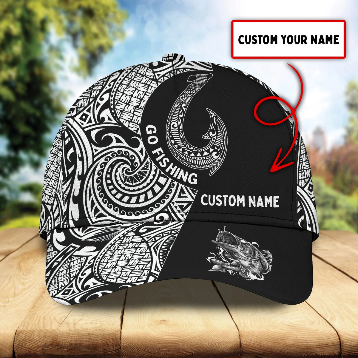 Fishing- Personalized Name Cap - HN95 FISH0153