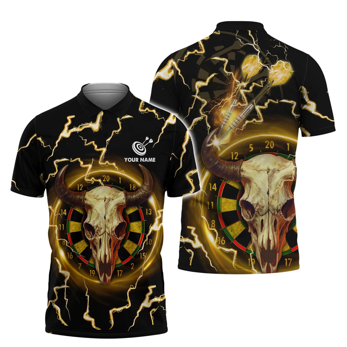 Personalized Name Bull And Darts 3D Printed Shirts ORN0252