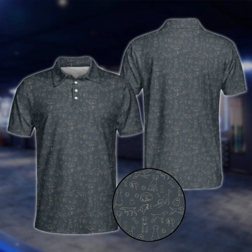 Weimaraner Dog Golf Polo Shirts Men, Weimaraner Lover Golf Shirts GOF0248