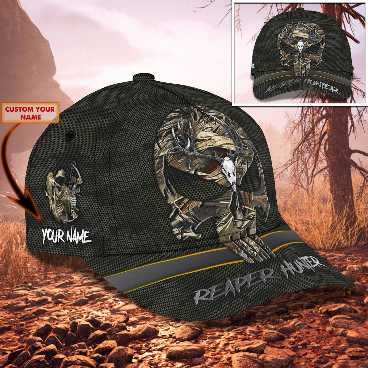 Reaper Hunter - Personalized Name Cap - Nmd 26 HNT0195