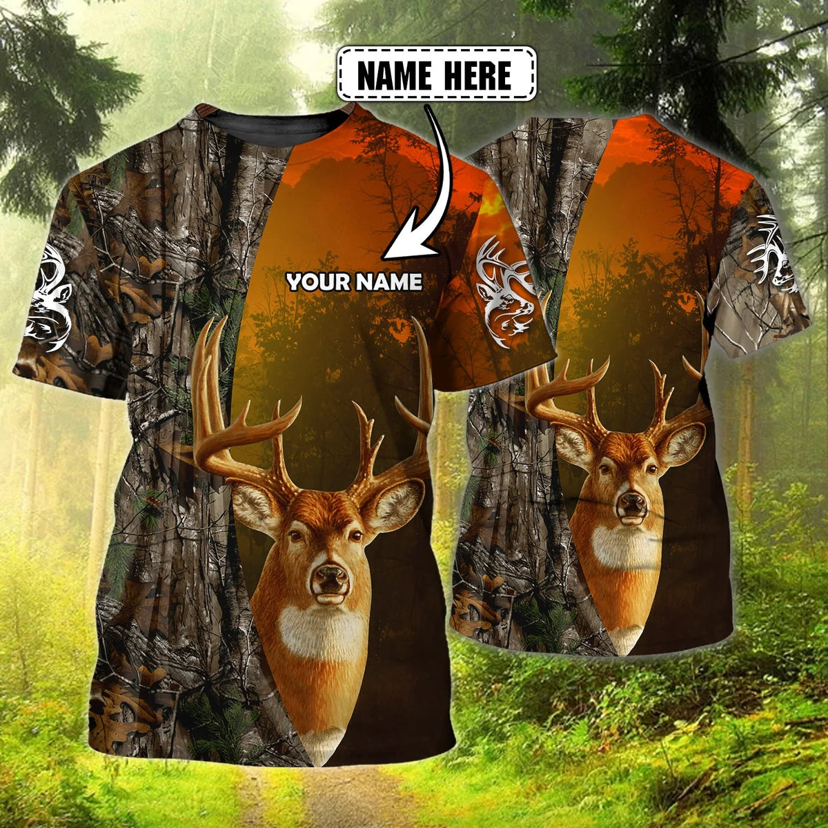Hunting - Personalized Name 3D T-Shirt - Nia94 HNT0194