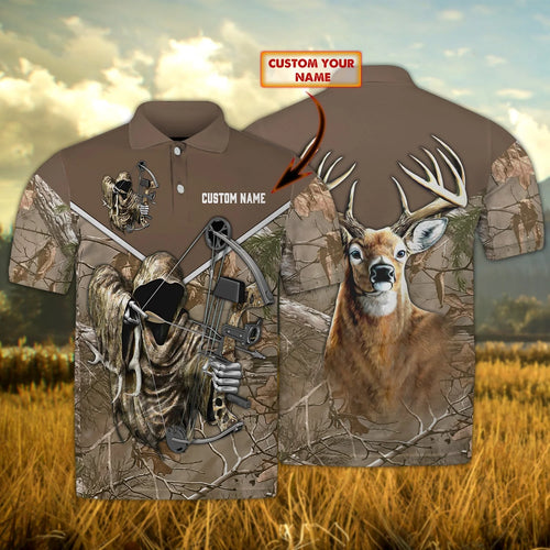 Hunting - Personalized Name 3D  Polo shirt - Hadn HNT0155