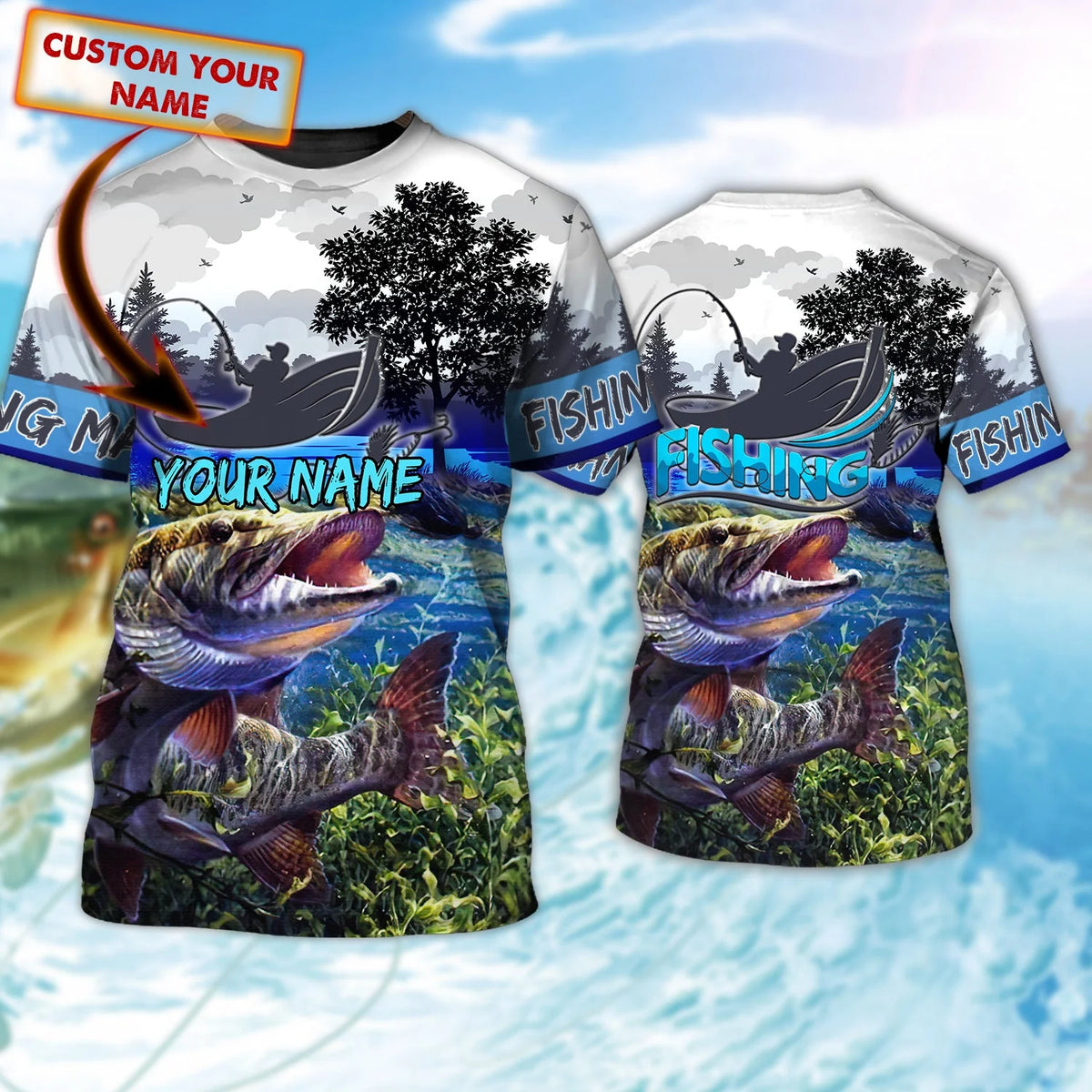 Fishing Man - Personalized Tshirt - Urt96 FISH0237
