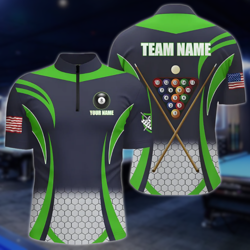 Custom Team Billiard Jersey Shirts For Men, Custom Billiard Shirts BLD0290