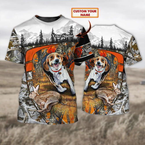 Rabbit hunting - Personalized Name 3D Tshirt - Lst149 HNT0178