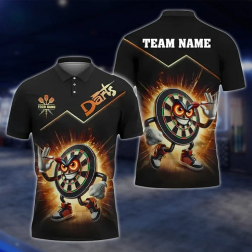 Custom Funny Dartboard Dart Polo Shirt For Men, Custom Team Dart Shirts DAT0421