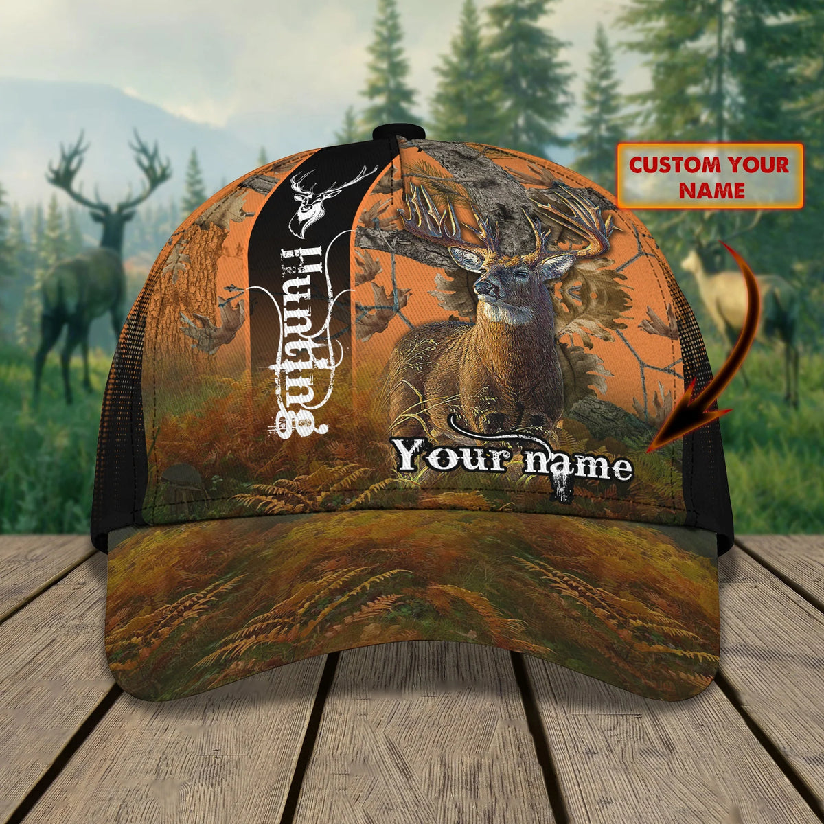 Hunting 03 - Personalize Name Cap - TD97 HNT0216