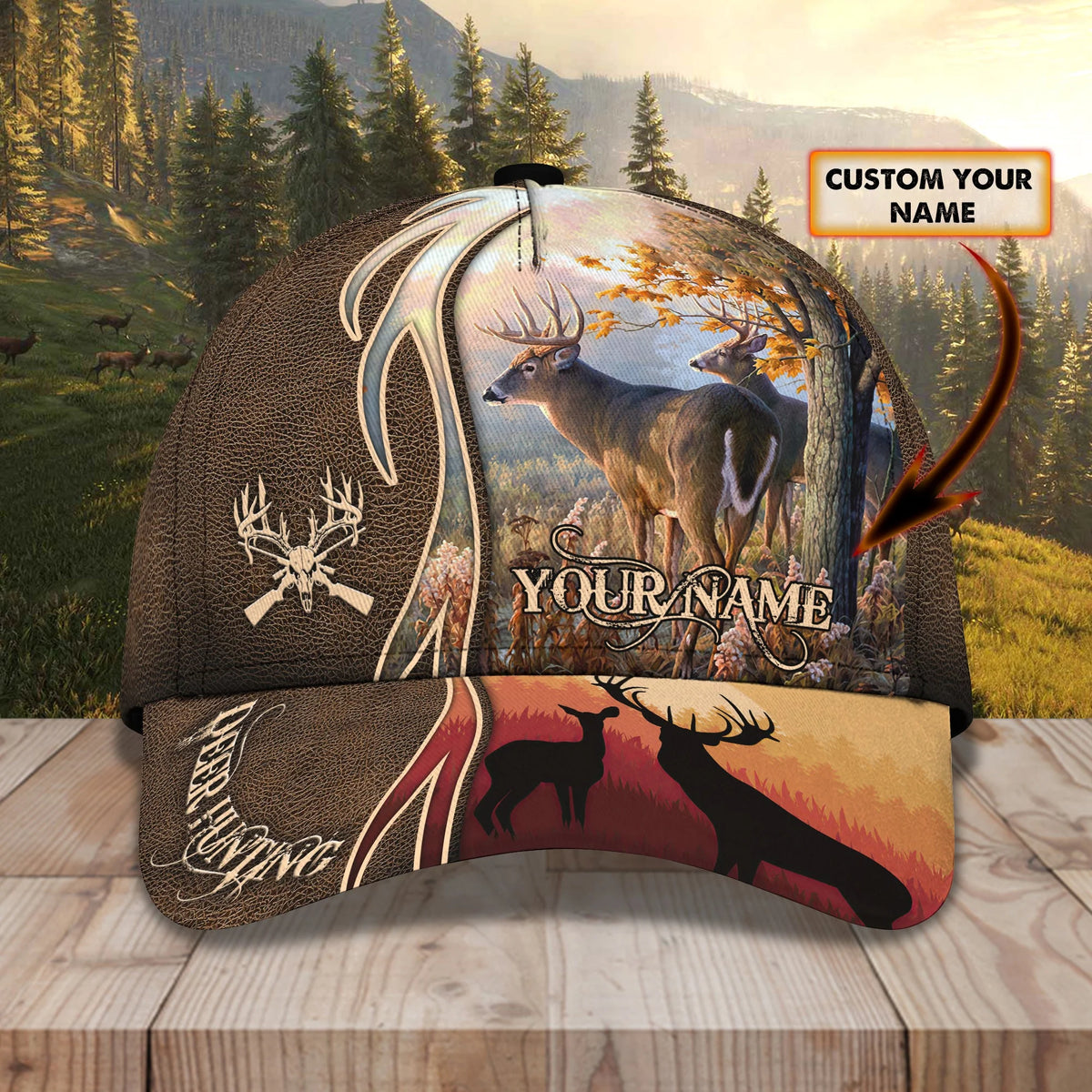 Hunting 07 - Personalized Name Cap - 16hb HNT0213