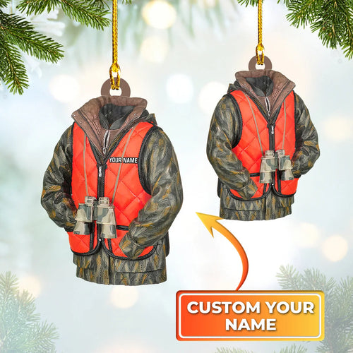 TRA96 - CUSTOM SHAPED ORNAMENT - HUNTING 01 ORN0010