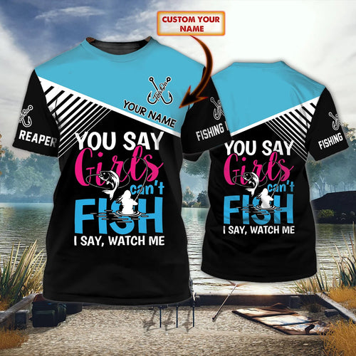 Fishing - Personalized Name 3D Tshirt - dah FISH0192
