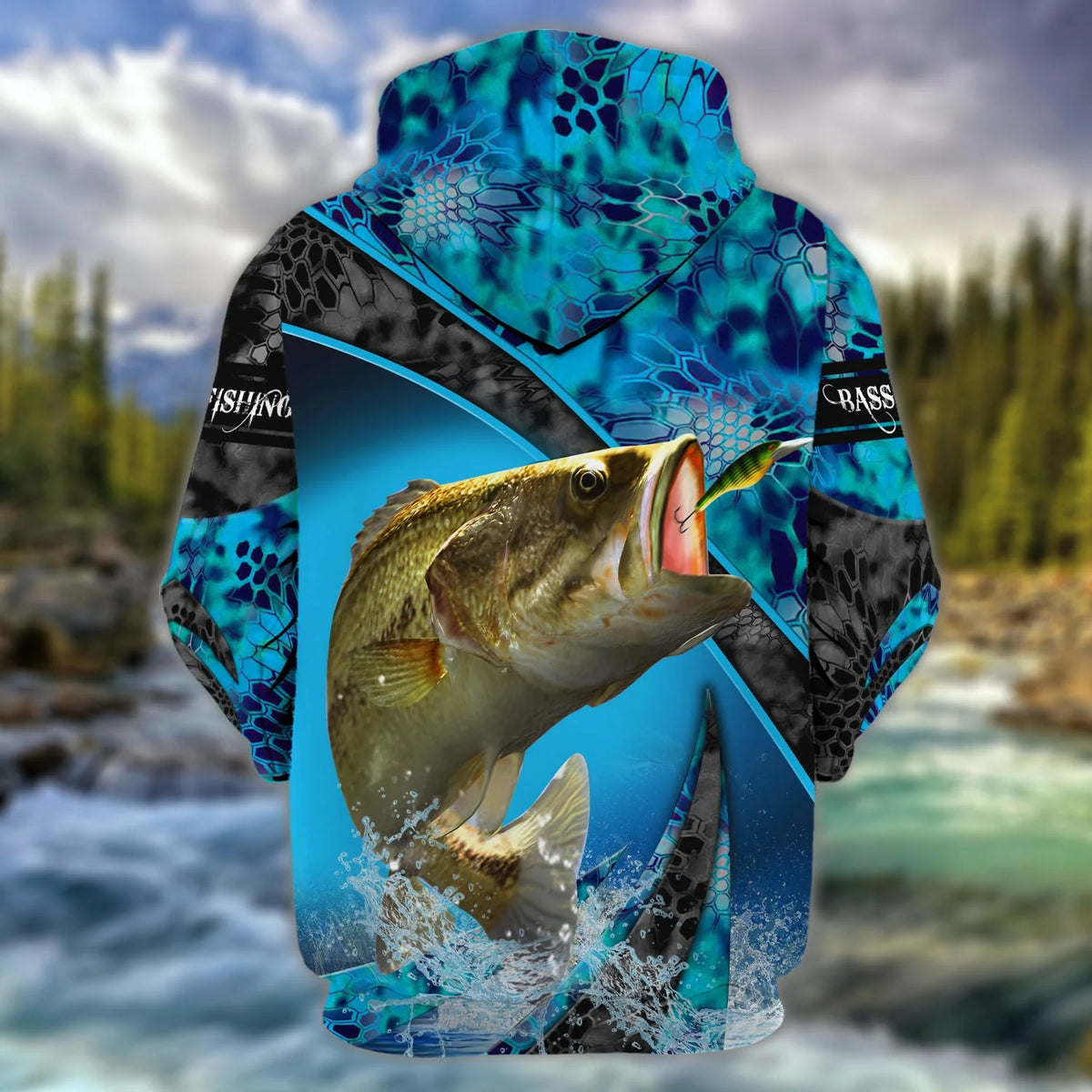 Custom 3D Bass Fishing 3D Full Print Shirts, Unique Design for Anglers, Perfect Gift for Bass Fishing Enthusiasts! FISH0014