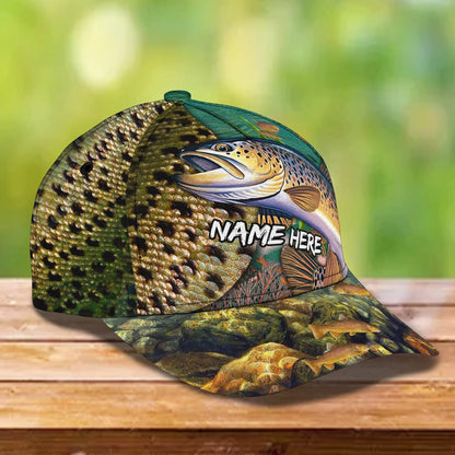 Trout Fishing - Personalized Name Cap - Boom FISH0044
