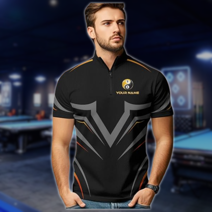 Custom 8 Ball 9 Ball Billiard Men Jersey, Custom Billiard Team Shirts BLD0112