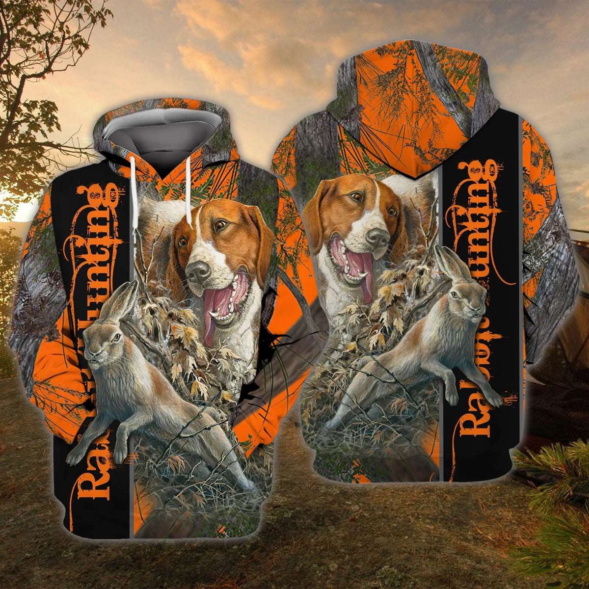Rabbit Hunting With Beagles Orange Muddy Camo Rabbit Hunting Dogs HTA HNT0116