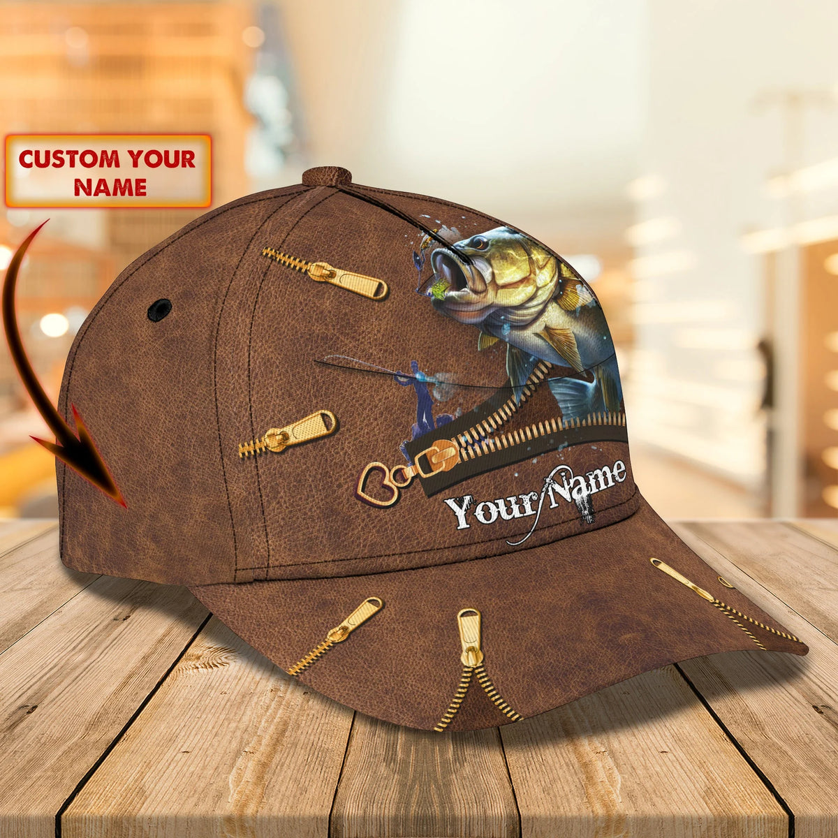 Fishing 03 - Personalized Name Cap - 16hb FISH0196