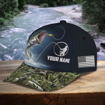 Bass Fishing Classic Cap Custom Name - 979 FISH0037