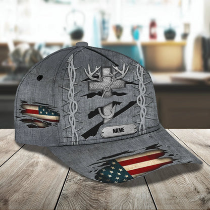 HUNT AND FISHING - Personalized Name Cap - Loop - Vhv-cap-017 ORN0236