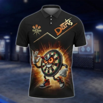Custom Funny Dartboard Dart Polo Shirt For Men, Custom Team Dart Shirts DAT0421