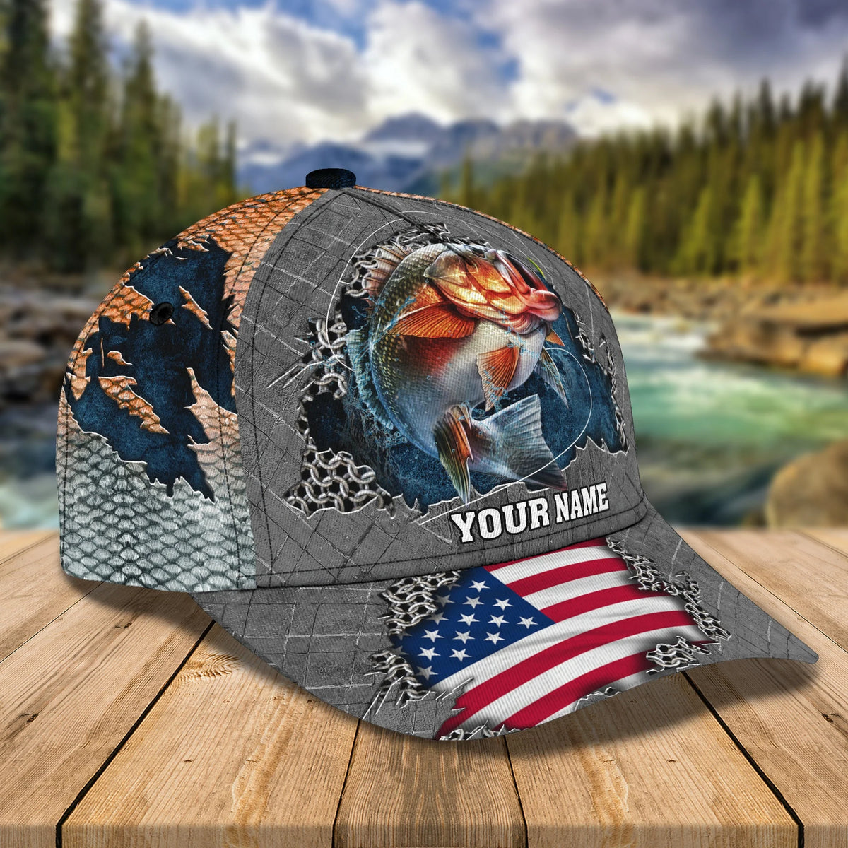 Fishing002- Personalized Name Cap - ATM2K FISH0206