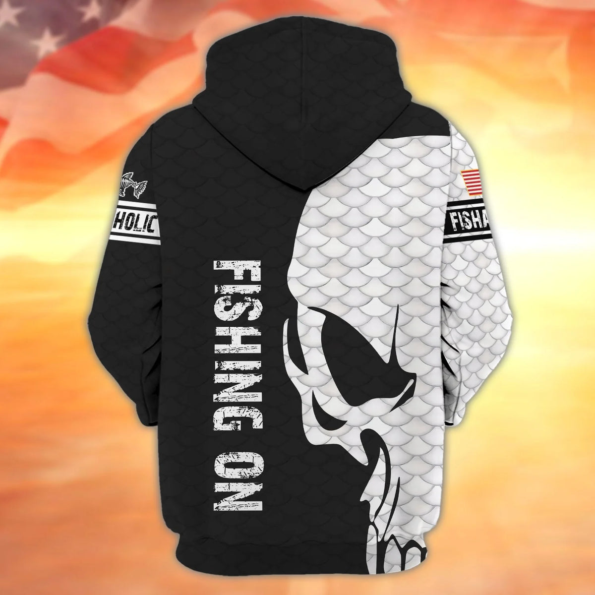 Fishing On- Personalized Name 3D Zipper hoodie - Boom FISH0086