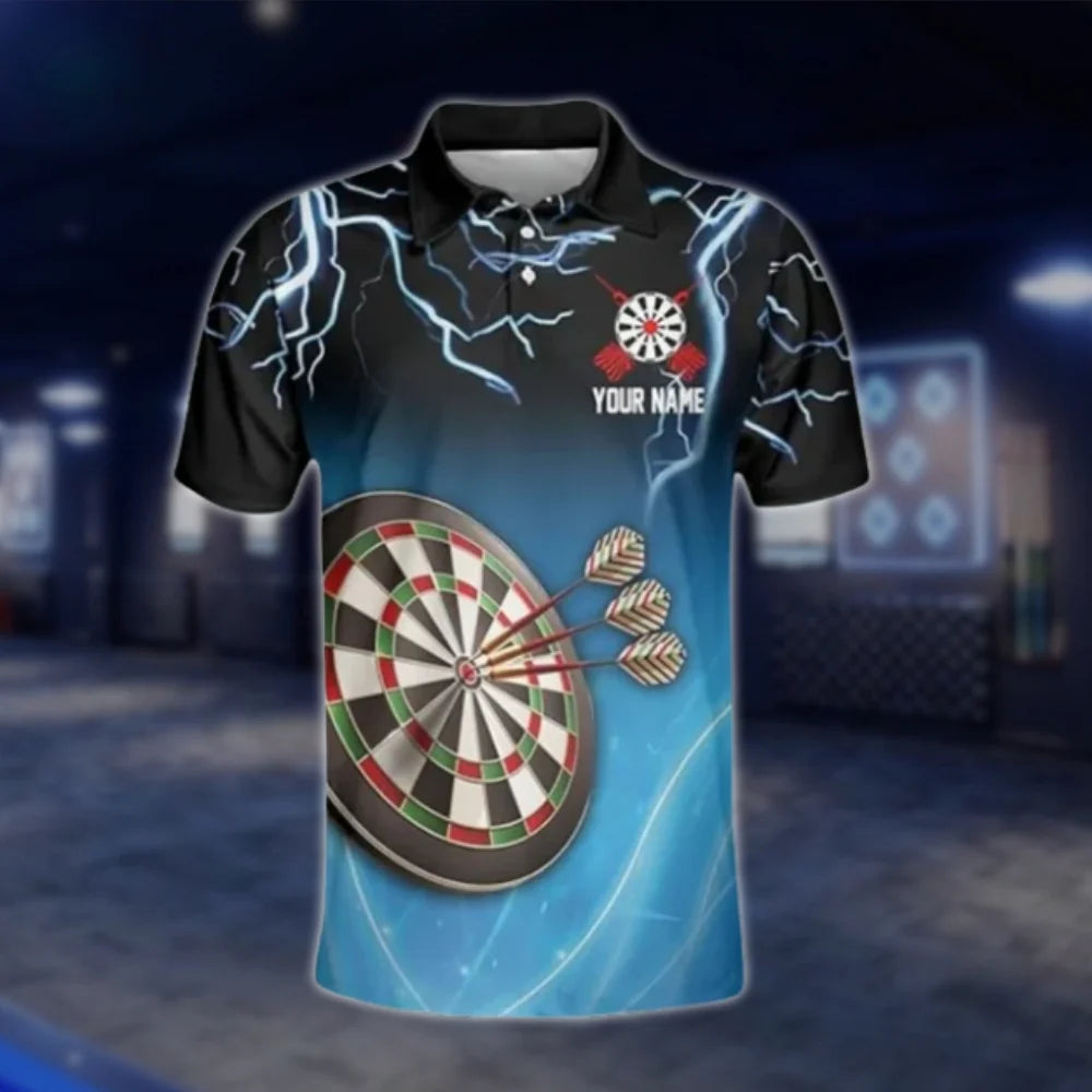 Darts And Beer That's Why I'm Here Custom Thunder Dart Mens Polo Shirt, Custom Beer Darts Shirt DAT0396
