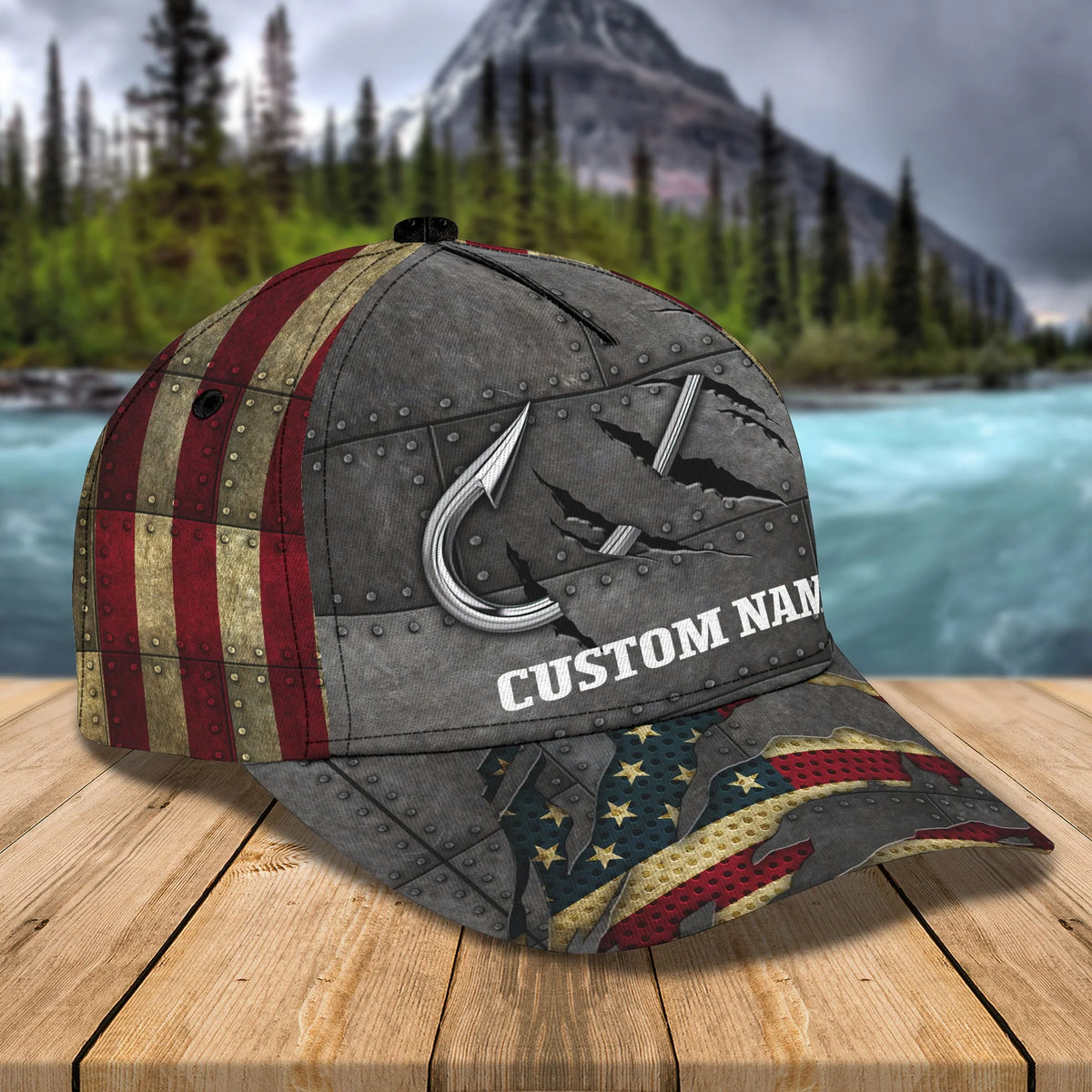 Love Fishing- Personalized Name Cap - Tra96 FISH0134