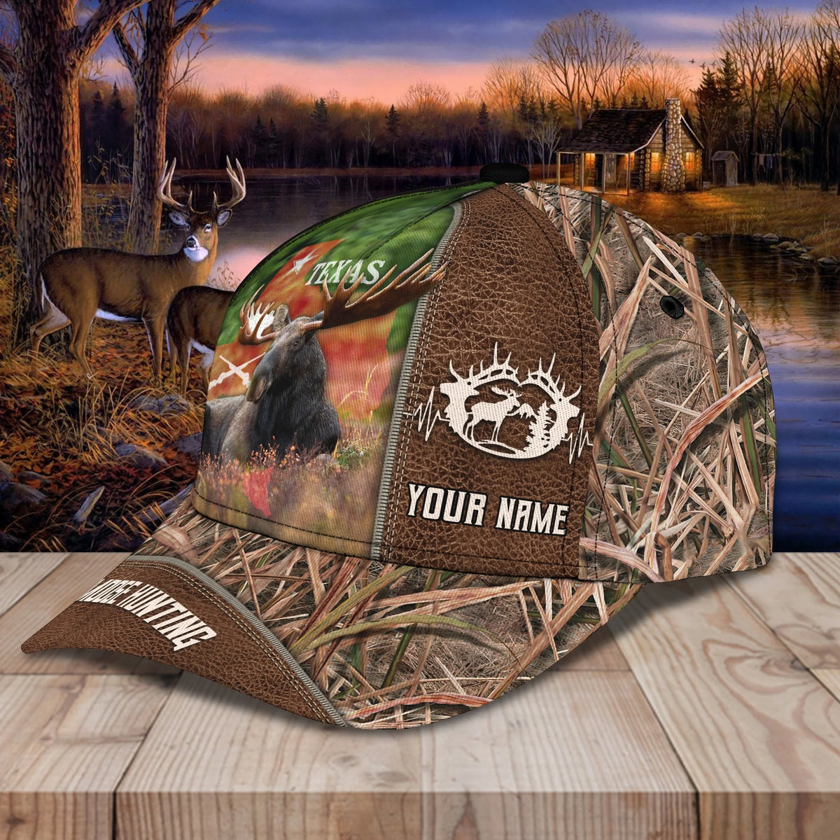 Moose Hunting - Personalized Name Cap - Vtm99 HNT0187