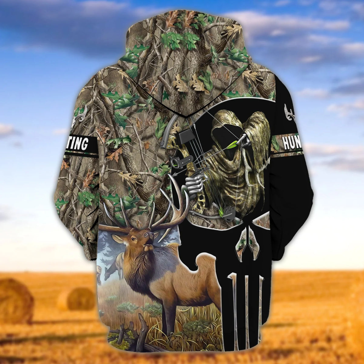 ELK Hunting 067 - Personalized Name 3D Zipper Hoodie - DAT93 HNT0049