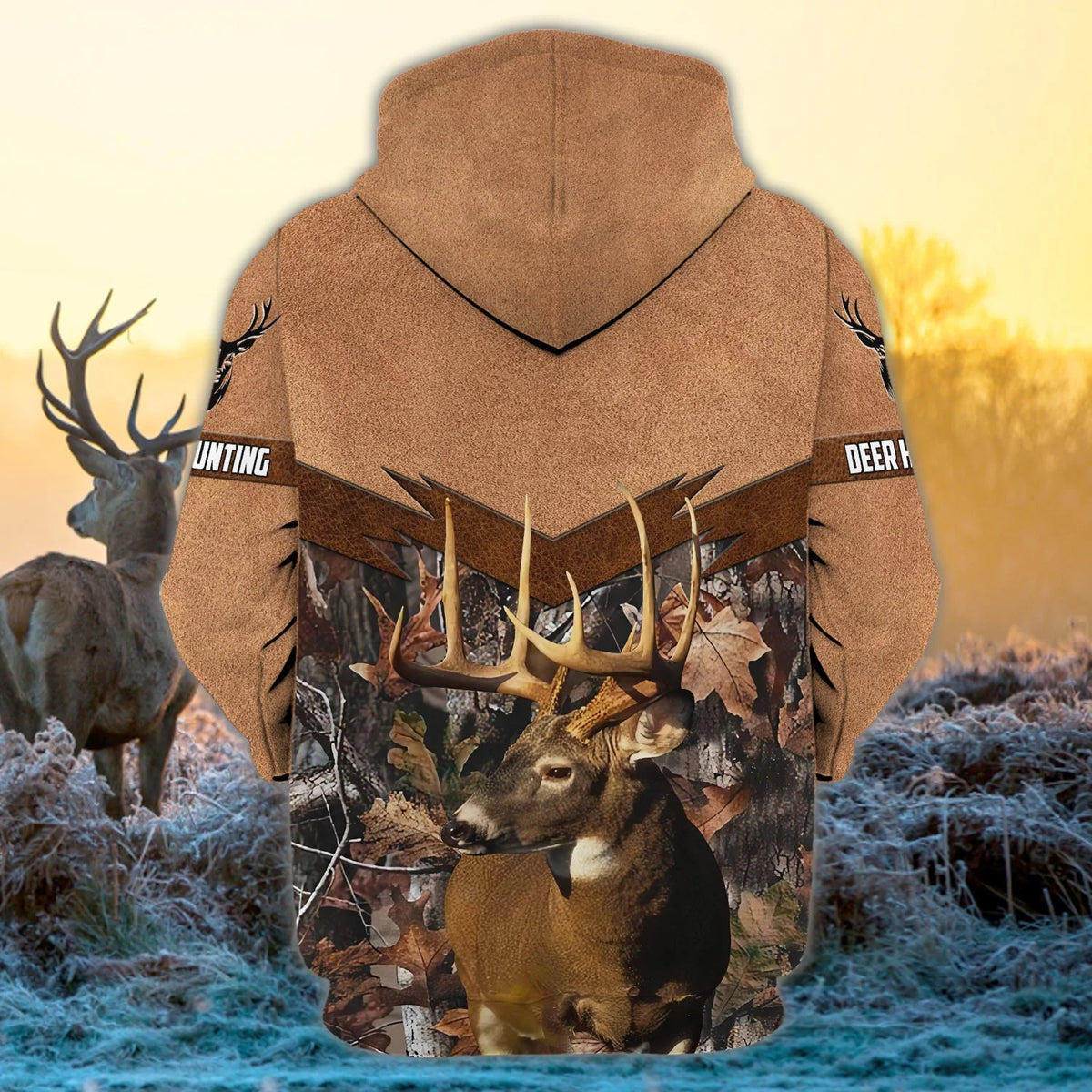 Hunting 5 - Personalized Name 3D Zipper hoodie - Pth98 HNT0043