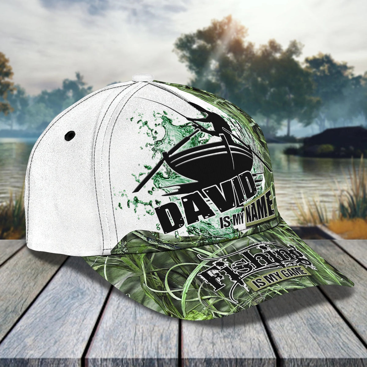 Fishing Is My Game - Personalized Name Cap - Co98 FISH0296