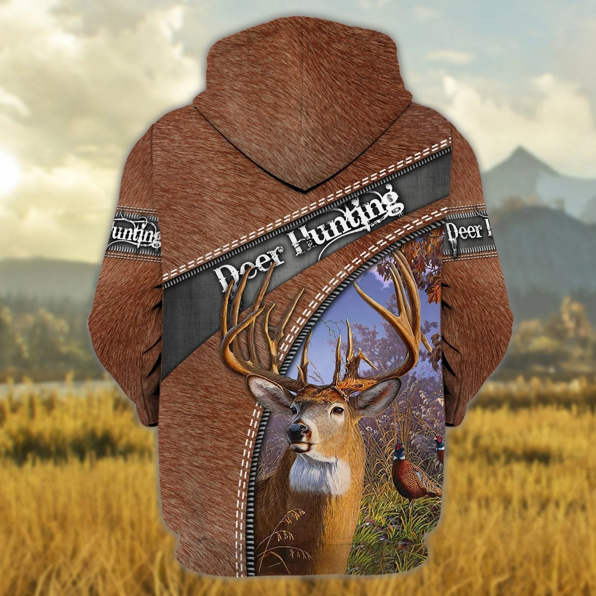 Deer Hunting - Personalized Name 3D Zipper hoodie - NBTT HNT0103