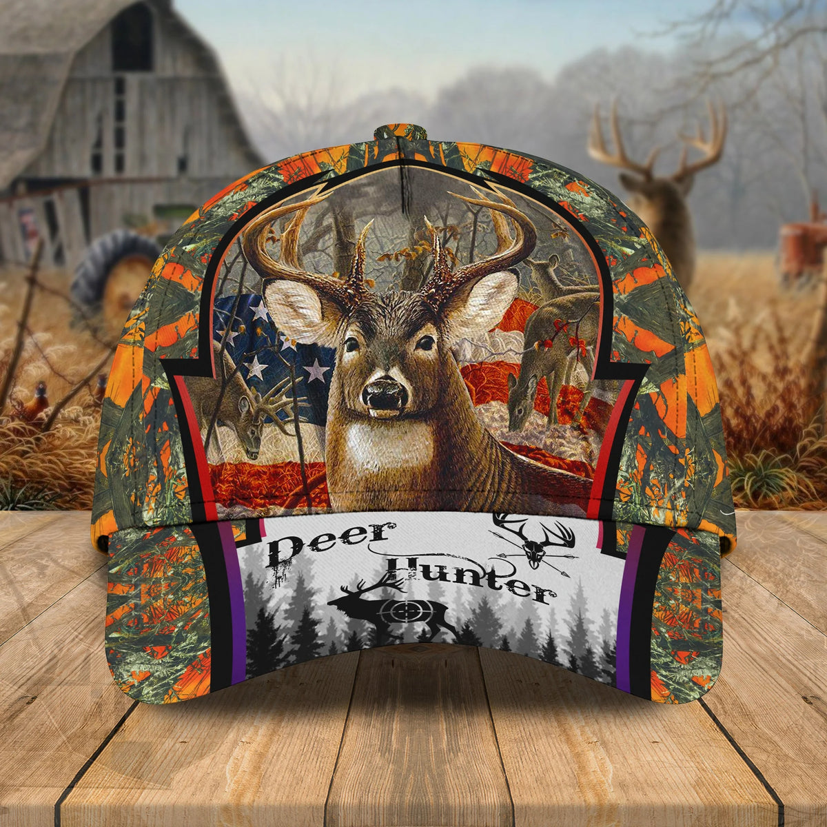 Personalized Classic Cap Deer Hunting - QB95 HNT0136
