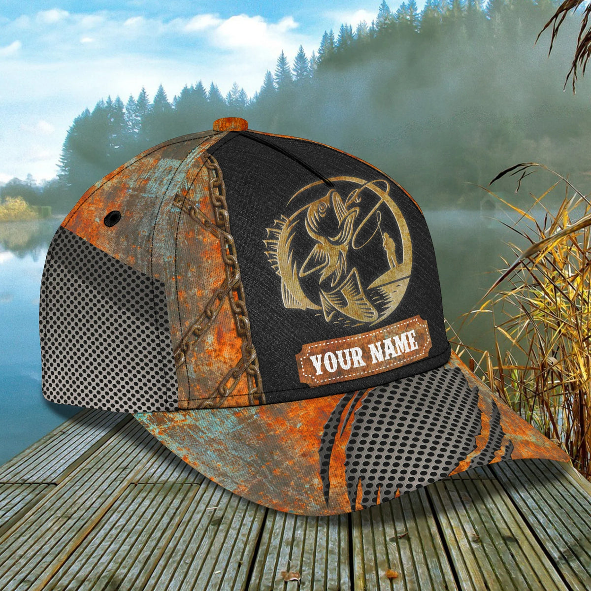 Fishing - Personalized Name Cap - Pt97 FISH0146