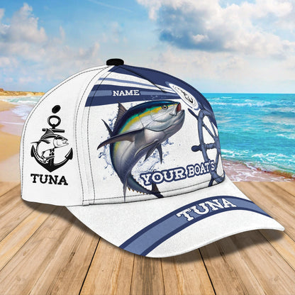 Tuna Ocean Fishing - Personalized Name Cap - Nt168 - Ct070 FISH0236