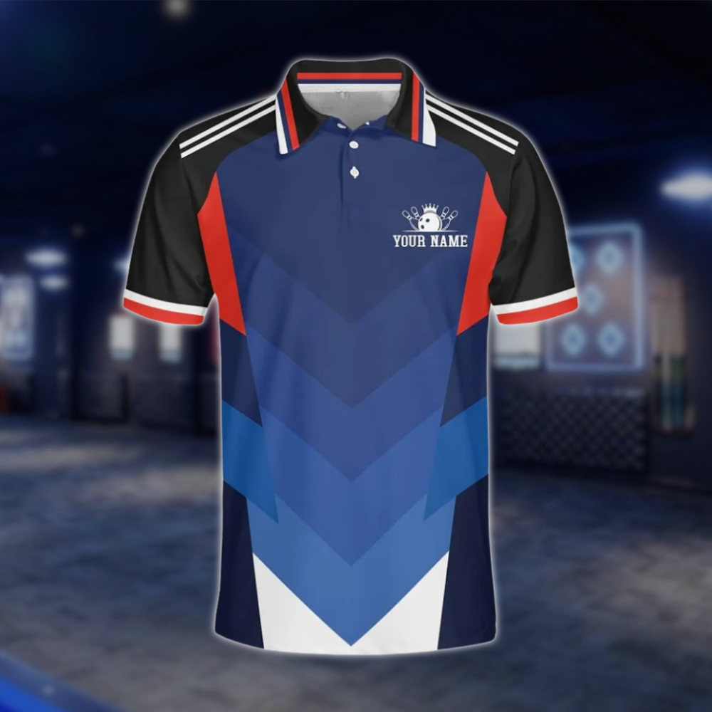 Personalized Team Logo Bowling Polo Shirt For Men, Custom Bowling Shirt With Logo BZ0783 BOW0124